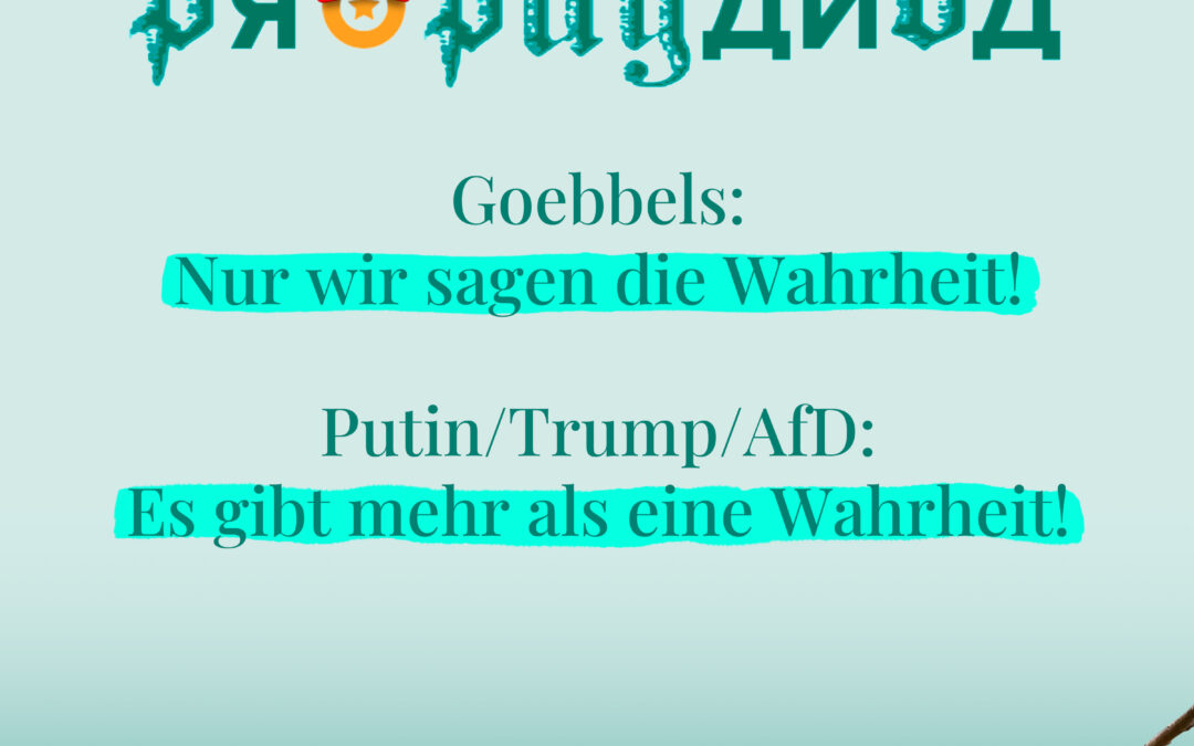 Putin-Propaganda und ihre fleißigen Musterschüler.